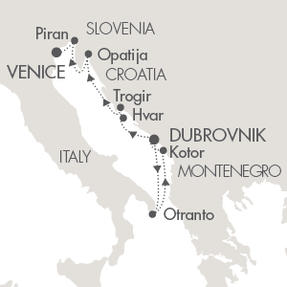 Cruises Le Lyrial April 29 May 6 2016 Civitavecchia, Italy to Dubrovnik, Croatia