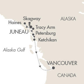 Cruises Le Soleal June 25 July 2 2016 Juneau, AK, United States to Vancouver, Canada