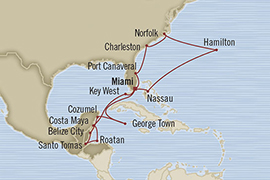 Oceania Regatta April 2-24 2016 Miami, FL, United States to Miami, FL, United States