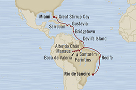 Oceania Regatta March 11 April 2 2016 Rio De Janeiro, Brazil to Miami, FL, United States