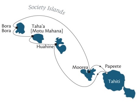 Cruises Paul Gauguin August 20-27 2016 Papeete, Tahiti, Society Islands to Papeete, Tahiti