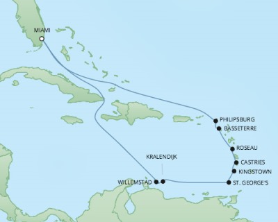 Cruises RSSC Regent Seven Explorer Map Detail Miami, FL, United States to Miami, FL, United States December 20 2017 January 3 2018 2017 - 14 Days