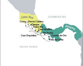 Cruises Tere Moana December 30 2016 January 6 2017 Puerto Caldera, Costa Rica to Puerto Caldera, Costa Rica