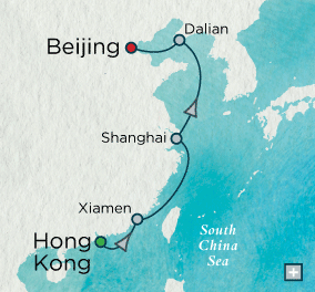 crystal cruises symphony 2015 China in Depth Map