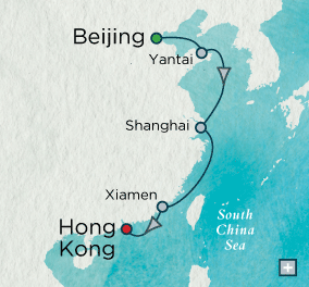 crystal cruises symphony 2015 A Connoisseurs China Map