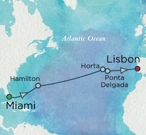 Crystal Cruises Serenity 2017 April 15-29 Miami, FL to Lisbon, Portugal