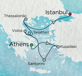 Crystal Cruises Serenity 2017 August 27 September 5 Athens (Piraeus), Greece to Istanbul, Turkey