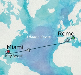 Crystal Cruises Serenity 2017 October 15-27 Rome (Civitavecchia), Italy to Miami, FL