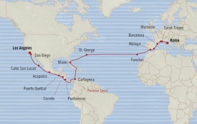 Oceania Sirena June 6 July 7 2017 Cruises Los Angeles, CA, United States to Civitavecchia, Italy