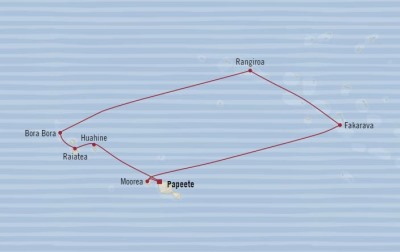 Oceania Sirena May 9-19 2017 Cruises Papeete, French Polynesia to Papeete, French Polynesia