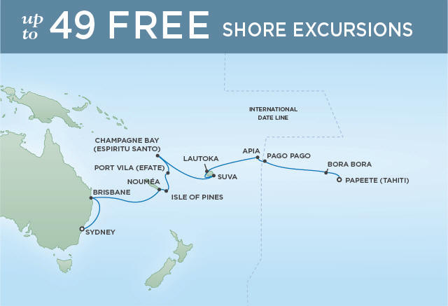 PACIFIC ISLAND ADVENTURE | 20 NIGHTS | DEPARTS JAN 03, 2020 | Seven Seas Navigator
