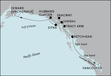 Vancouver to Seward, Alaska