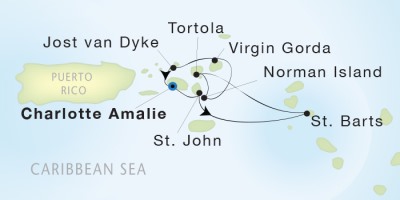 Seadream Yacht Club 2, March 25 April 1 2017 St. Thomas, U.S. Virgin Islands to St. Thomas, U.S. Virgin Islands