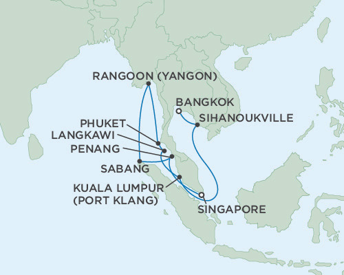 Seven Seas Voyager January 18 February 3 2016 Singapore To Bangkok (Laem ChaBang), Thaland