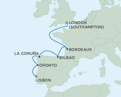 Seven Seas Voyager May 30 June 6 2016 Lisbon, Portugal to London (Southampton), England