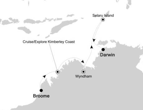 Silversea Silver Discoverer May 16-26 2017 Broome, Australia to Darwin, Australia
