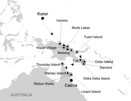 Silversea Silver Discoverer September 20 October 4 2016 Koror to Cairns