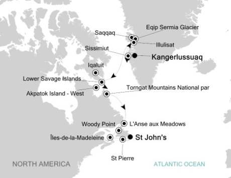 Silversea Silver Explorer August 31 September 15 2017 Kangerlussuaq, Greenland to St. John's, Canada