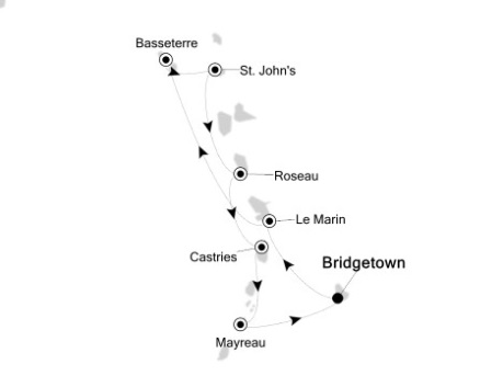 Silversea Silver Wind Expedition December 2-9 2017 Bridgetown, Barbados to Bridgetown, Barbados