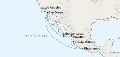 Luxury Cruise SINGLE-SOLO Gateway to the Sun Round Trip Los Angeles