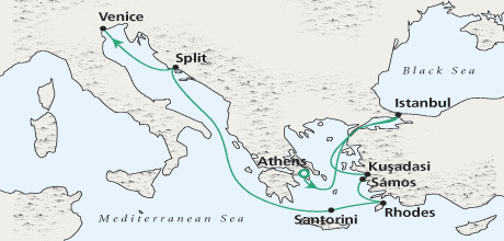 Just Path of Phoenicians Deluxe Cruise Crystal Luxury Cruises Serenity Crystal Luxury Cruises