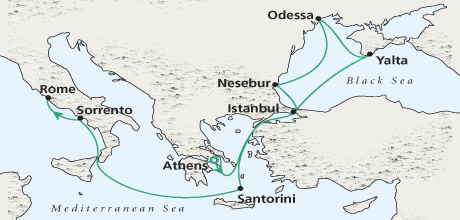 7 Seas Luxury Cruises Black Sea Mystique 5319 Athens to Rome August September