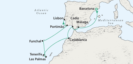 Just Iberian Sunsets Deluxe Cruise Crystal Luxury Cruises Serenity Crystal Luxury Cruises