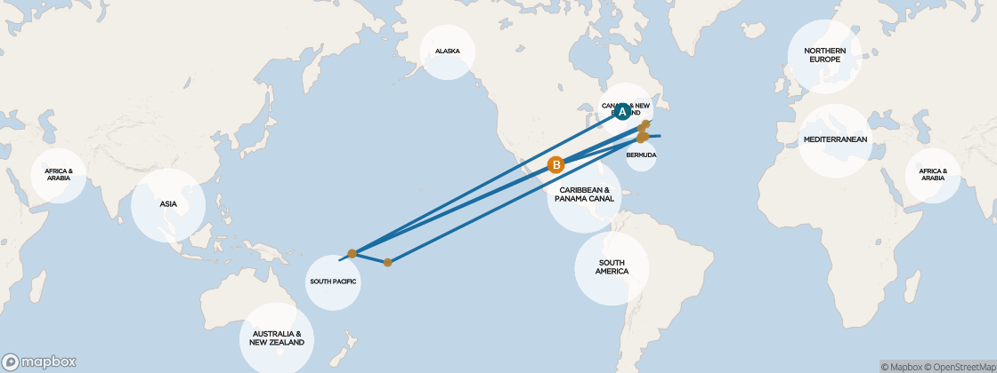 Seven Seas Mariner Voyage MAR260717 itinerary map from Reykjavik to London (Southampton), July 17-31 2026, 14 days