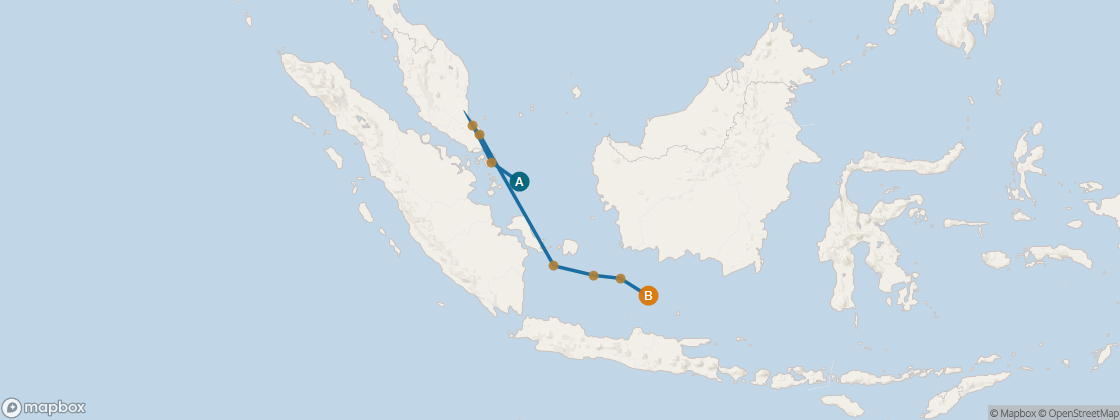 Seven Seas Mariner Voyage MAR271127 itinerary map from Singapore to Bali (Benoa), November 27-December 7 2027, 10 days