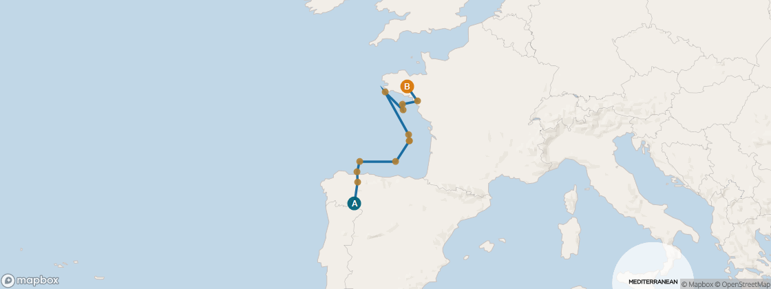 Seven Seas Mariner Voyage MAR280609 itinerary map from Lisbon to London (Southampton), June 9-23 2028, 14 days