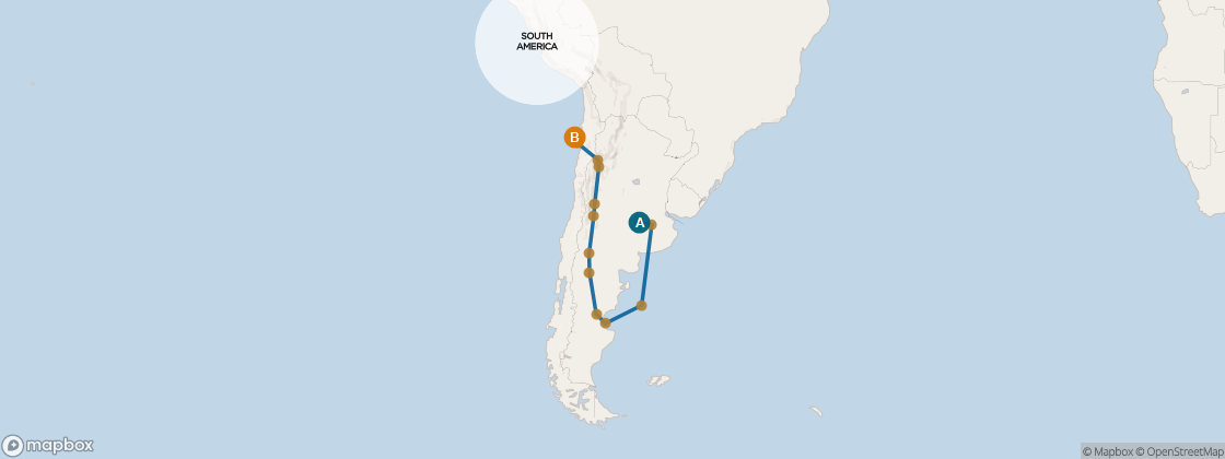 Seven Seas Mariner Voyage MAR290201A itinerary map from Buenos Aires to Lima (Callao), February 1-26 2029, 25 days