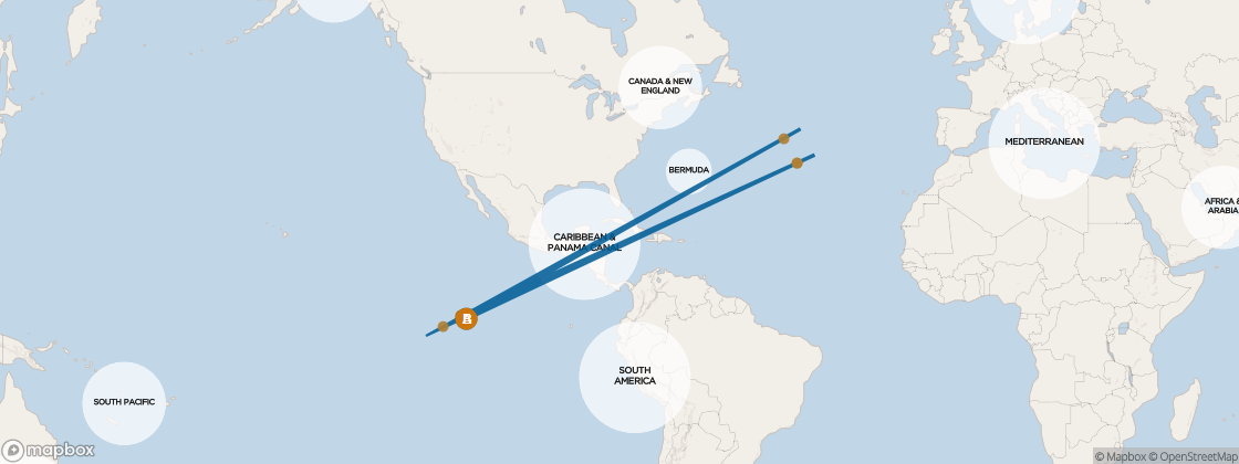 Seven Seas Navigator Voyage NAV260304 itinerary map from Papeete, Tahiti to Papeete, Tahiti, March 4-14 2026, 10 days