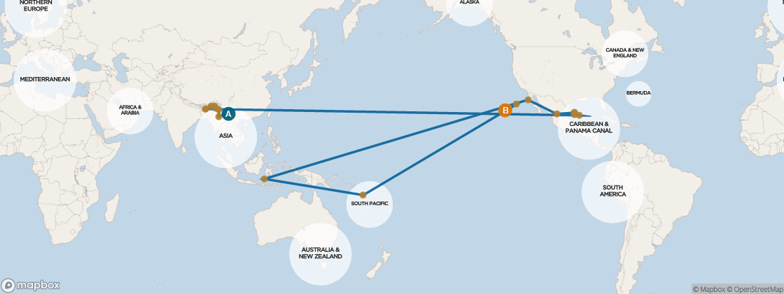 Seven Seas Splendor Voyage SPL260811A itinerary map from Athens (Piraeus) to New York, August 11-September 6 2026, 26 days