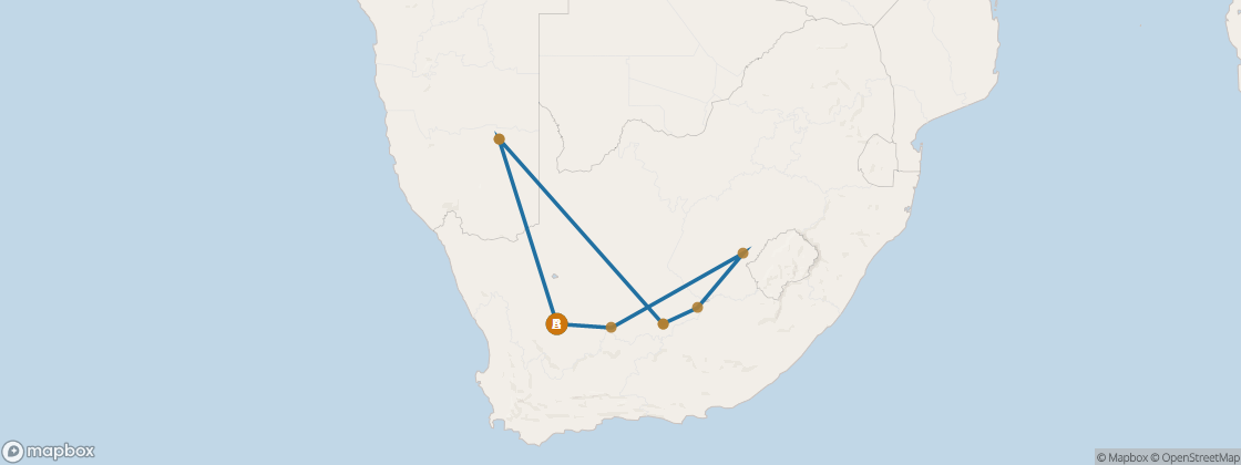Seven Seas Voyager Voyage VOY260113 itinerary map from Cape Town, South Africa to Cape Town, South Africa, January 13-27 2026, 14 days