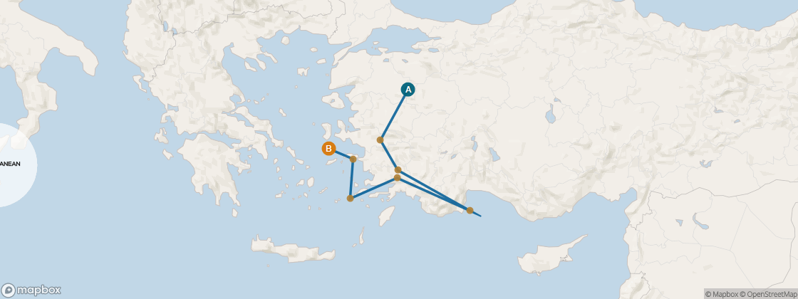 Seven Seas Voyager Voyage VOY261127 itinerary map from Istanbul to Athens (Piraeus), November 27-December 7 2026, 10 days