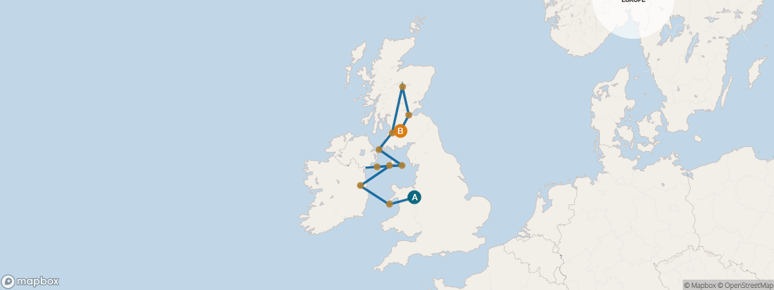 Seven Seas Voyager Voyage VOY270510 itinerary map from London (Southampton) to Edinburgh (Leith), May 10-21 2027, 11 days