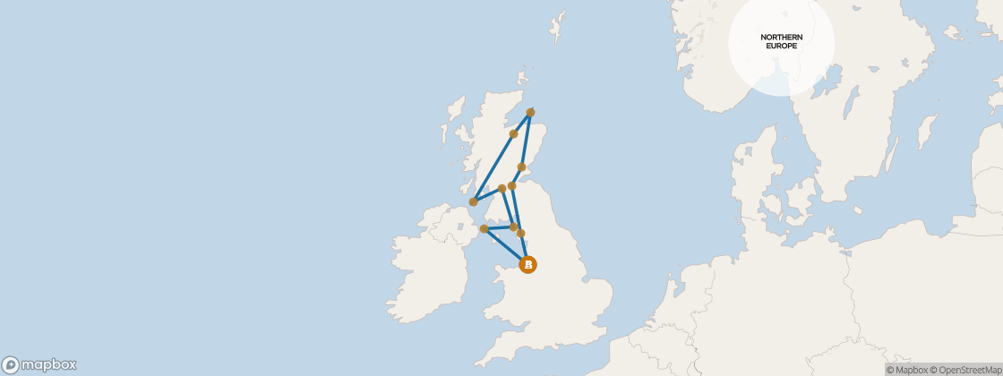 Seven Seas Voyager Voyage VOY270902 itinerary map from London (Southampton) to London (Southampton), September 2-14 2027, 12 days