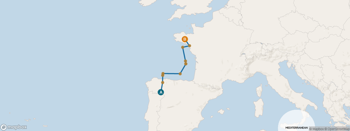 Seven Seas Voyager Voyage VOY280512 itinerary map from Lisbon to London (Southampton), May 12-24 2028, 12 days