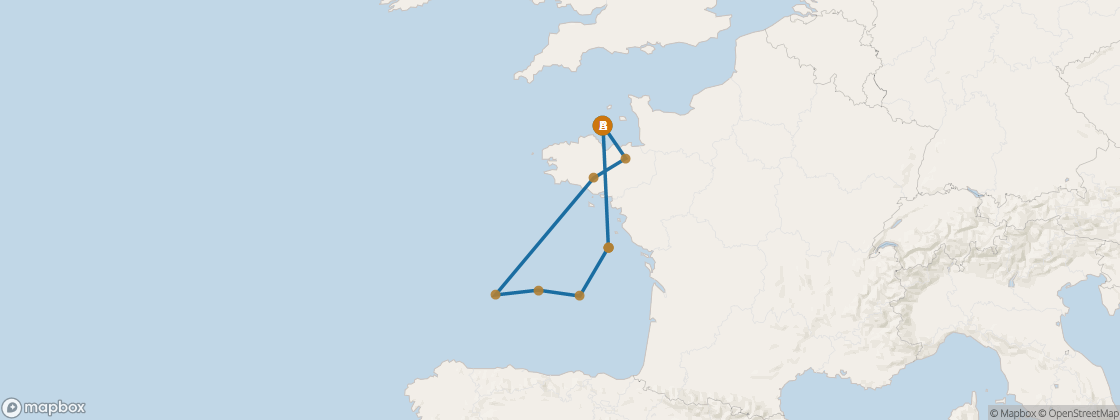 Seven Seas Voyager Voyage VOY280829 itinerary map from London (Southampton) to London (Southampton), August 29-September 10 2028, 12 days