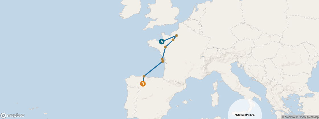 Seven Seas Voyager Voyage VOY280910 itinerary map from London (Southampton) to Lisbon, September 10-21 2028, 11 days