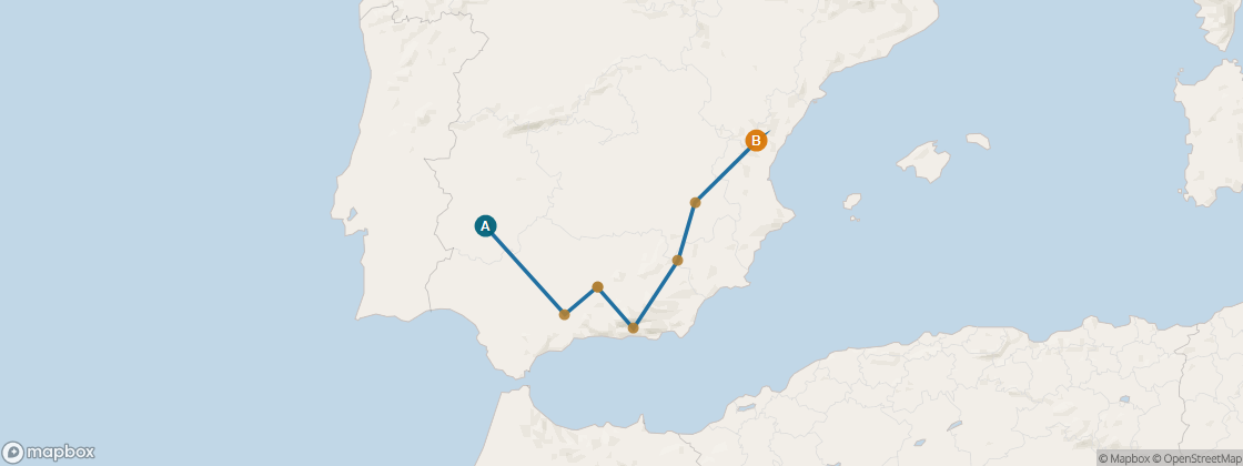 Seven Seas Voyager Voyage VOY281030 itinerary map from Lisbon to Barcelona, October 30-November 9 2028, 10 days