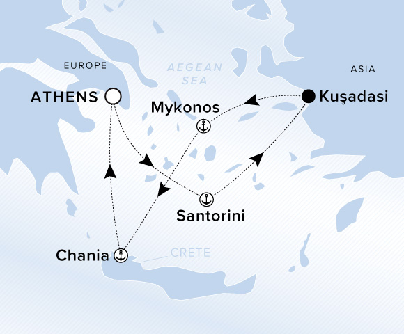 Map of Evrima Voyage 11260930, Athens (Lavrion) to Athens (Piraeus)