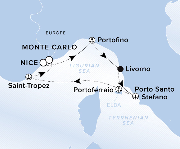 Map of Evrima Voyage 11270510, Nice to Monte Carlo