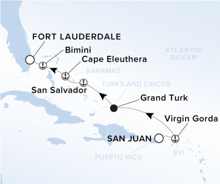 Ritz-Carlton Yacht Cruises 2024 Ilma 12241120 Map