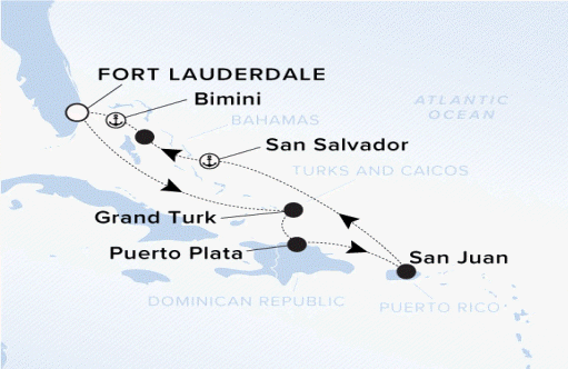 Ritz-Carlton Yacht Cruises 2024 Ilma 12241211 map.