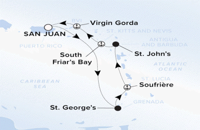 Ritz-Carlton Yacht Cruises 2024 Ilma 12250111 map.