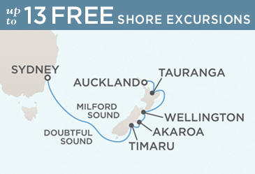 Cruise Single-Solo Balconies and Suites Regent CRUISE Voyager Ship Map January 7-17 Ship - 10 Nights