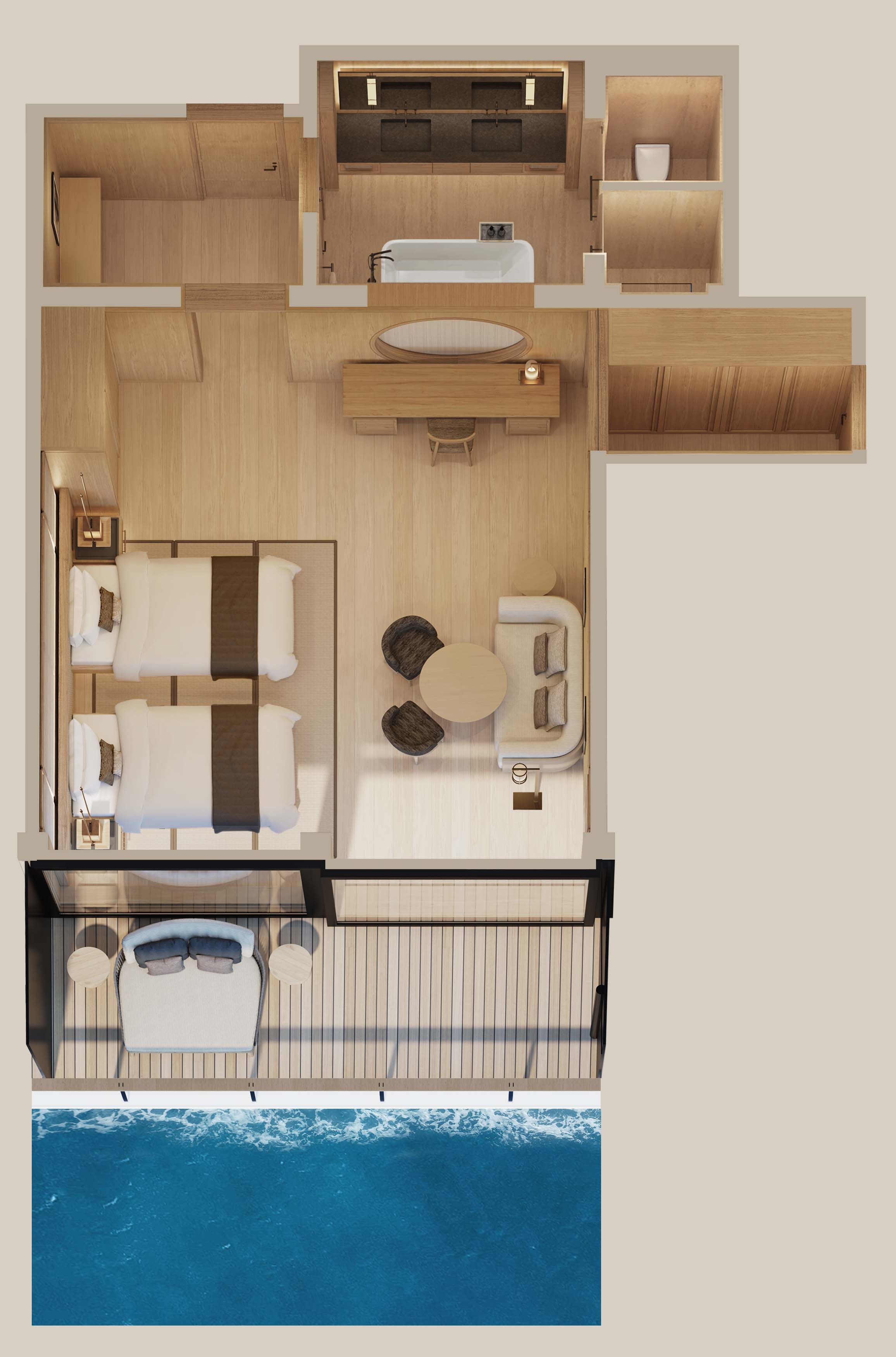 Amangati Deluxe Suite floor plan