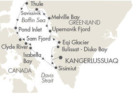 Cruises Le Boreal August 26 September 8 2016 Kangerlussuaq, Greenland to Kangerlussuaq, Greenland