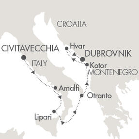 Cruise Single-Solo Balconies and Suites CRUISE Le Lyrial May 6-13 2027 Dubrovnik, Croatia to Venice, Italy
